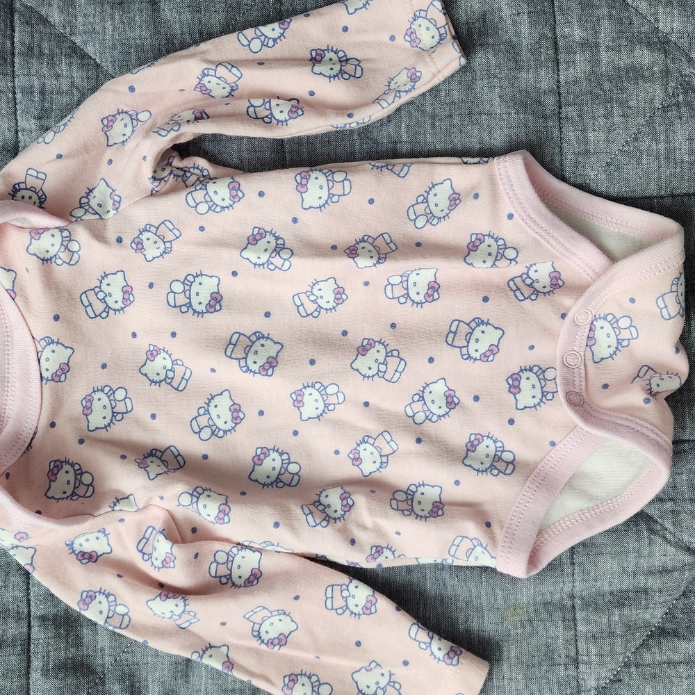 Hello Kitty Pink Baby Onesie